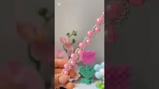 Pulseras de hilo con perlas y mostacillas 🩷🌸✨ #parati #shortvideo #pulseras #handmade #diy #short