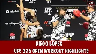 UFC 325: Diego Lopes Open Workout Highlights