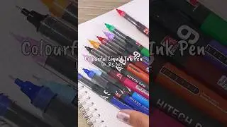 Colourful Liquid Ink Pens in 30rs/- 🌈✍️ Figo A9 HiTech Pens ✨ #shorts