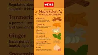 Top 6 Magic spices for pcos/pcod relief#PCOSRelief#PCODSupport#HormoneHealing#HealingSpices#PCOSDiet