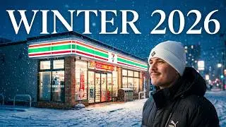 Japan Snowfall ❄️ Convenience Store View | Winter in Japan 🇯🇵 2026