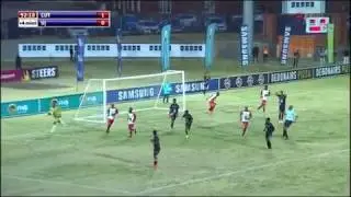 Great save from CUT goalie Ntsane Kabi