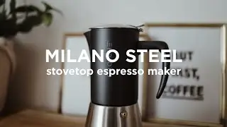 GROSCHE | Milano Stainless Steel Stovetop Espresso Maker