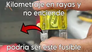 Kilometraje con rayas , no aparece kilometraje y no enciende auto podría ser este fusible