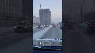 ❤️Морозный Красноярск. Проезд по Дубровинского | 16 января 2026