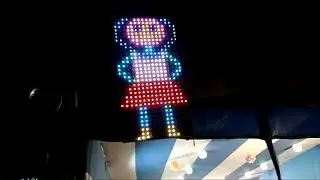 16&times;32 pixel led kolka designe.Bagnan jogodhatri puja.