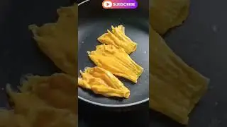 kakharu phula Besan Recipe, without onion Garlic #viral #odiarecipe #pumpkinflower