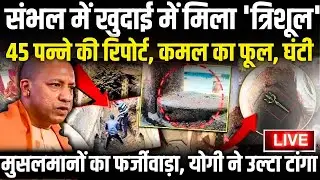 CM Yogi भी दंग संभल में खुदाई में मिला 'त्रिशूल' चमत्कार देख भागे मजदूर! #yogiadityanath #sambhal