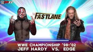 JEFF HARDY VS EDGE WWE CHAMPIONSHIP LADDER MATCH