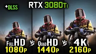 Rust - RTX 3080 Ti - 1080p vs 1440p vs 2160p 4K Benchmark + DLSS
