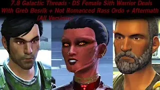 SWTOR 7.8 Галактические темы - Женщина-воин ситхов из DS справляется с Гребом Бесриком + нет рома...