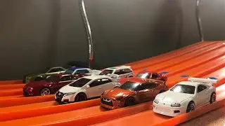 HOT WHEELS JDM DOUBLE BUMP SUPER RACE | JonRacer3