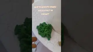 Edible Moss with fondant |Grass Effect| #viral #ediblemoss #fondantgrass #footballcake #bts #cakes