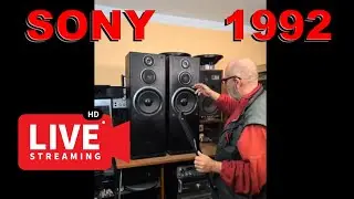 LIVE CAM - SONY SS-E411 Speakers made in Belgium Sound Test