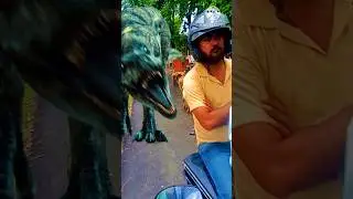 T-Rex dinosaur Chase part 5  | Jurassic world in real life #shorts #dinosaur #vfx