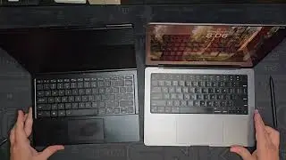 GPD DUO - Size comparisons vs MacBook 14