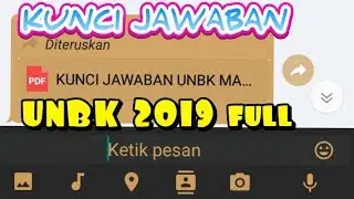 BOCORAN!!! KUNCI JAWABAN UNBK 2020