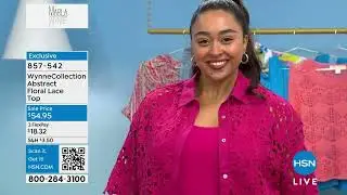 WynneCollection Abstract Floral Lace Top