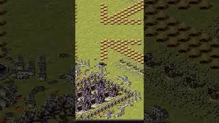 Red Alert 2 Attack Many Flag Cannon By Super Weapon Silo #shorts