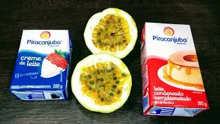 O verdadeiro mousse de maracujá feito com a fruta 😋