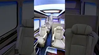 Luxurious Toyota Coaster Custom VIP Bus 🔥❤️ #shorts