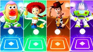 TOY STORY 🆚 POTATO 🆚 JESSY 🆚 WOODY 🆚 BUZZ LIGHTYEAR 🆚 TILES HOP EDM RUSH,🎶Who Is Best 🔮🎵�