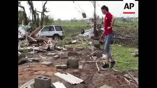 Residents of Vilonia, Arkansas are picking up what's left after a tornado ripped through the town Mo