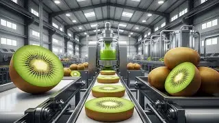 Kiwi Fruit Processing  | From Farm to Factory to Packaging | Complete Step-by-Step Journey