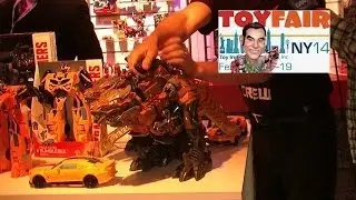 Hasbro Transformers Robots in Disguise Toys at New York Toy Fair 2014 - Stomp and Chomp Grimlock!