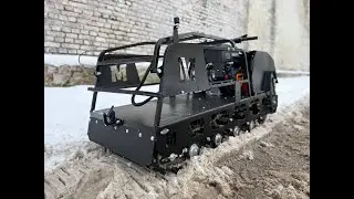 Мотобуксировщик Мужик одно-гусеничный М600 (лонг) 22 л.с. электростартер, реверс