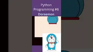 Python Programming #5 | Doraemon using Python| #python #code #shorts #trending #chatgpt #dev