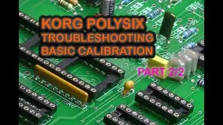 KORG Polysix synthesizer - basic calibration  Part 2/2