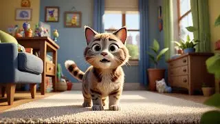 Lulu Cat Finds Her Tail | Animal Adventure Song for Kids | Nursery Rhymes