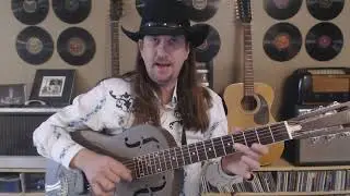 Death Letter Blues Son House Guitar Lesson (vocal section)
