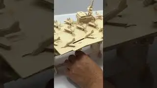 3D Wooden Puzzle Aircraft Carrier #shorts