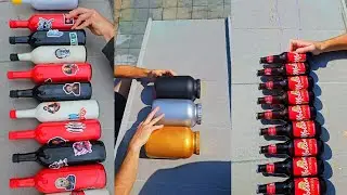 💥🍾Breaking Glass Bottle and Balloon Drops -945 | ⚠️Crushing crunchy and soft things 