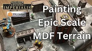 Как покрасить элементы ландшафта из МДФ в стиле научной фантастики от @TableTopCombat для Warhammer Legions Imperialis