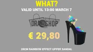 Rainbow Drag Sandals! 50% discount today! 🔥