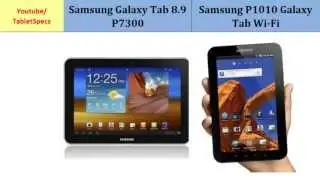 Samsung Galaxy Tab 8.9 P7300 VS Samsung P1010 Galaxy Tab Wi-Fi, Details comparison