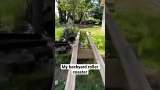 My backyard coaster. #viral #trending #funny #diy #homemade #rollercoaster #backyard #theme #park