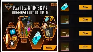 Free Fire New Event | Play To Earn Points & Win To Bring To Your Country | Regional Battle Season 2