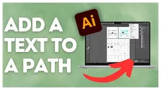 How to add a text to a path in Adobe Illustrator?