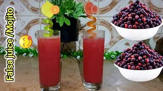 Falsa sharbat recipe 2 types of falsa juice😋|| Black currant juice @KabitasKitchen
