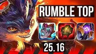 RUMBLE vs FIORA (TOP) | 10/2/9 | KR Challenger | 25.16