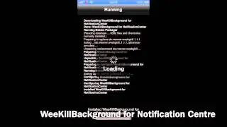 iPhone Tweak: WeeKillBackground For Notification Centre