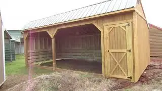 12x24 Horse Barn/Animal Shelter with 4ft tac Ready to Deliver!