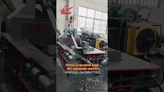 WANSHIDA Hydraulic  Scrap Metal Baler Compactor Turn out type PLC automatic control