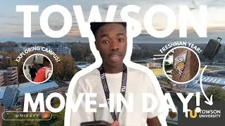TOWSON UNIVERSITY MOVE-IN! 2023 | ( freshman edition, dorm/campus tour )