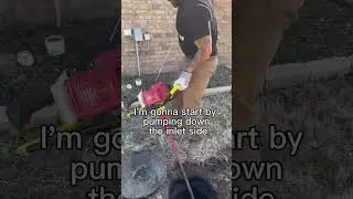 Septic tank pump was not letting the effluent drain out, causing a backup in the home #shorts