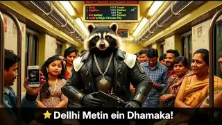 🤣Munna Bhaiy Vlog in Delhi metro🔥 Reaction video | Aivlog #Veo3 😂#funnymoments 